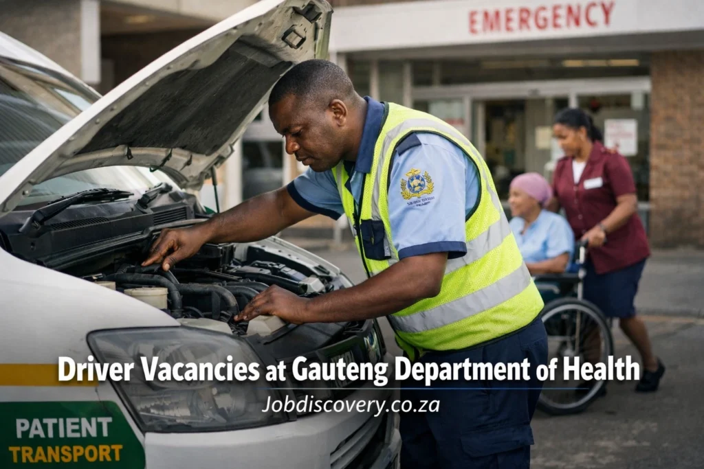 Driver Vacancies at Gauteng Department of Health