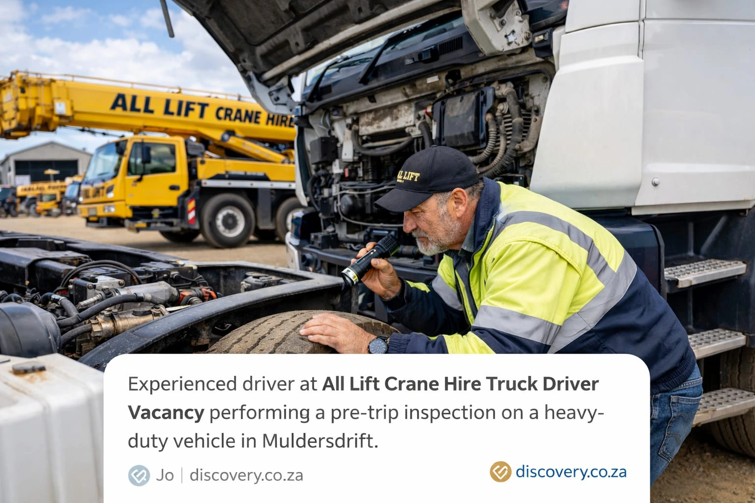 All Lift Crane Hire Truck Driver Vacancy