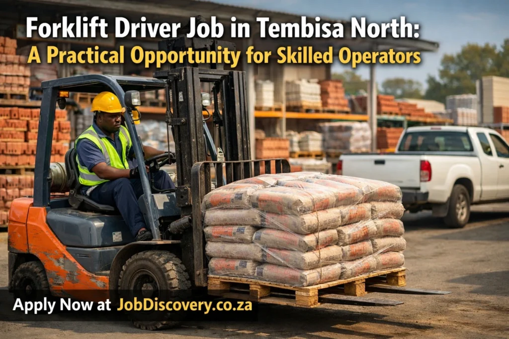 Forklift Driver Job in Tembisa North
