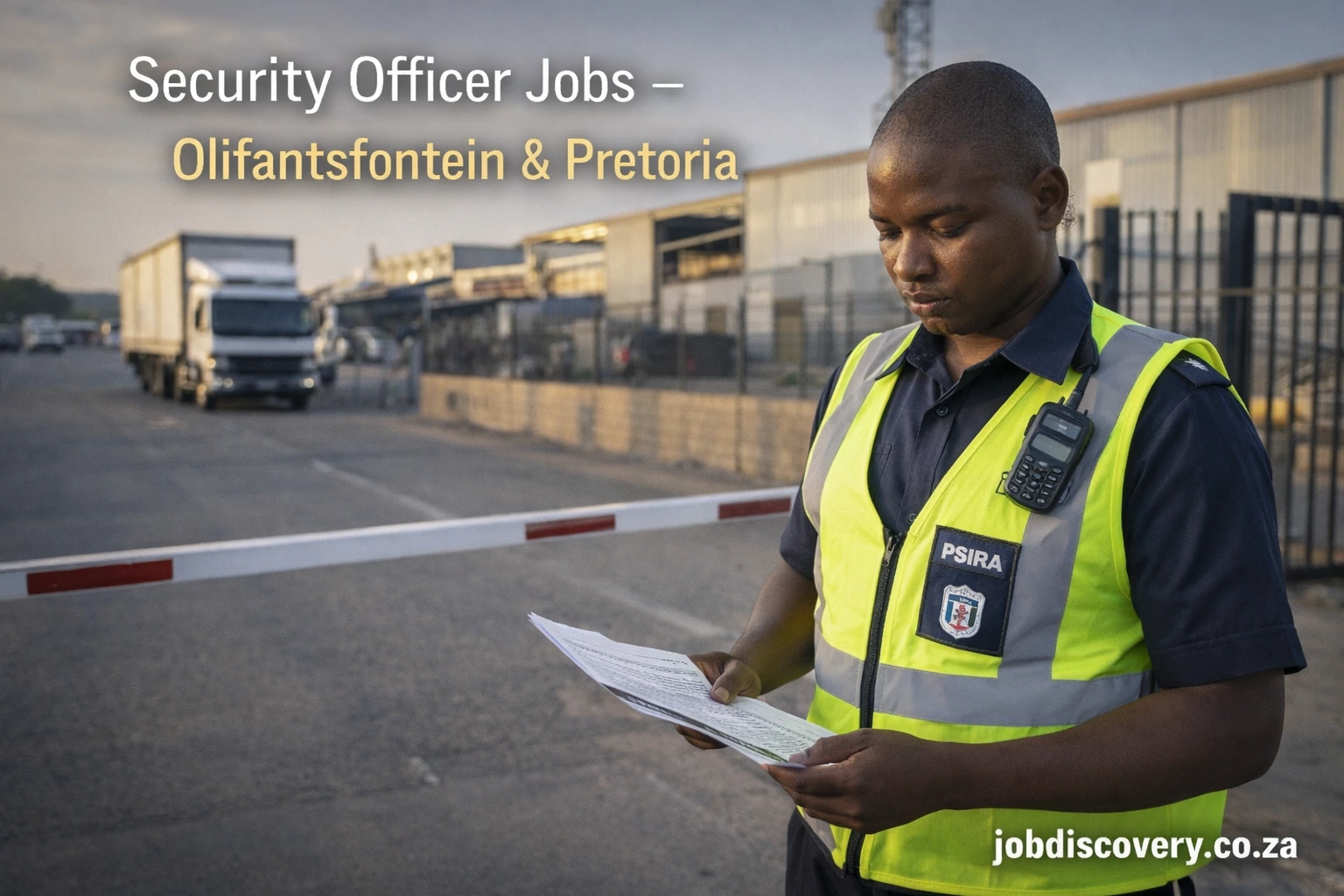 Security Officer Jobs in Olifantsfontein and Pretoria