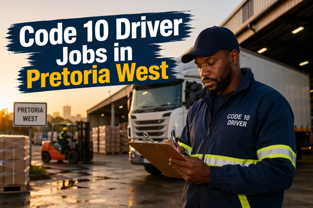 Code 10 Driver Jobs in Pretoria West