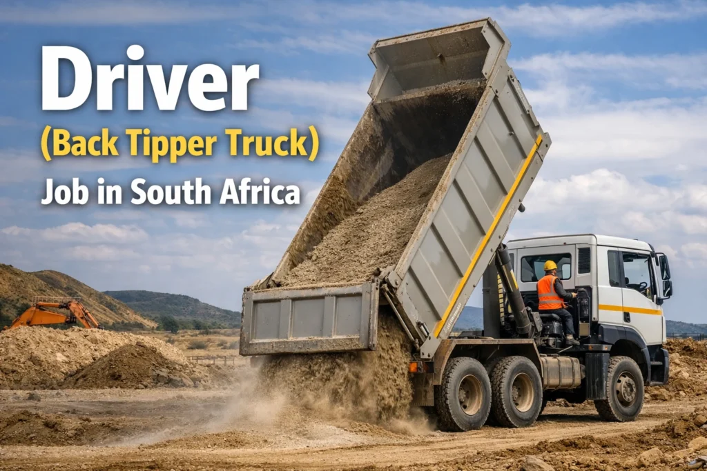 Driver (Back Tipper Truck) Job in South Africa