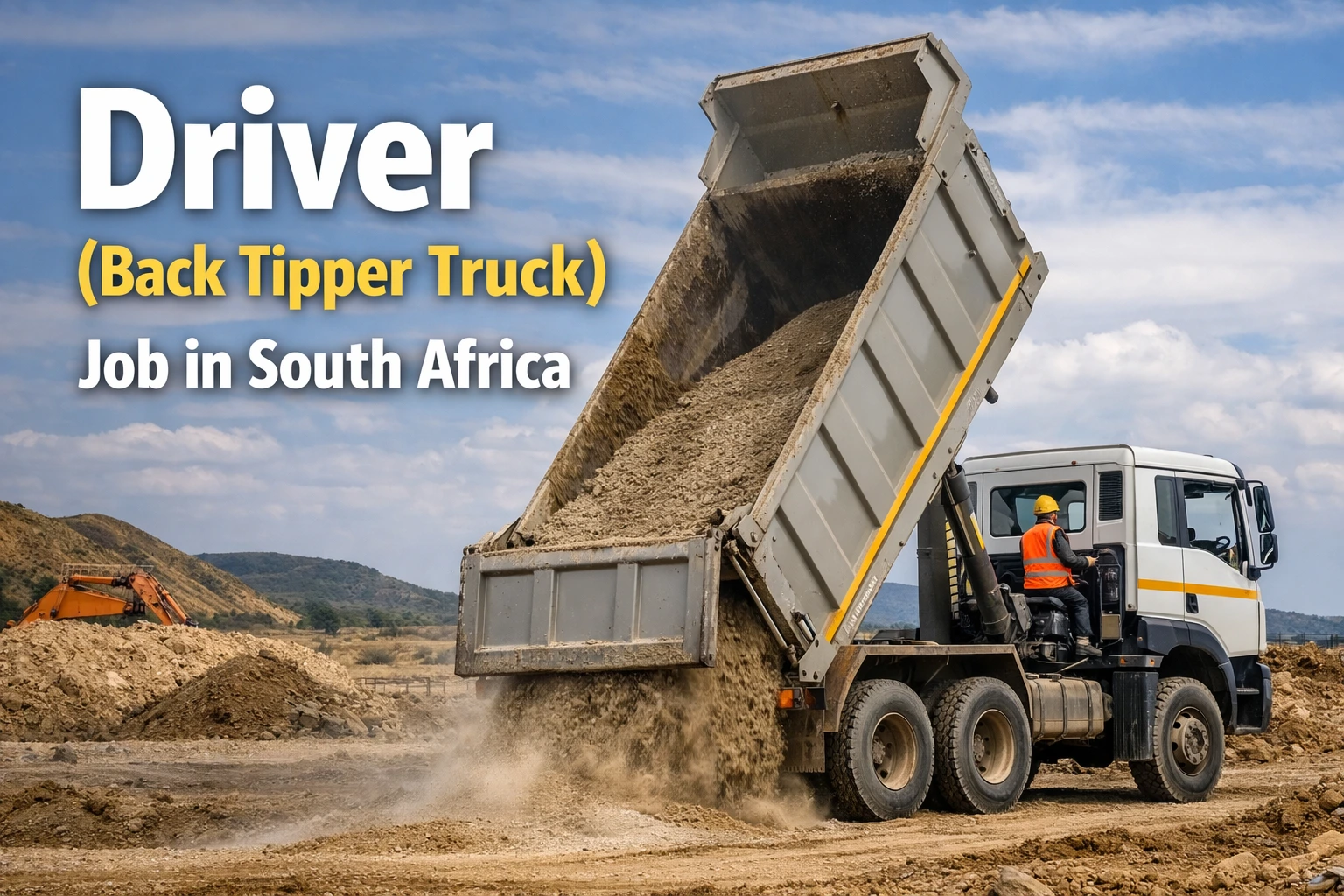 Driver (Back Tipper Truck) Job in South Africa