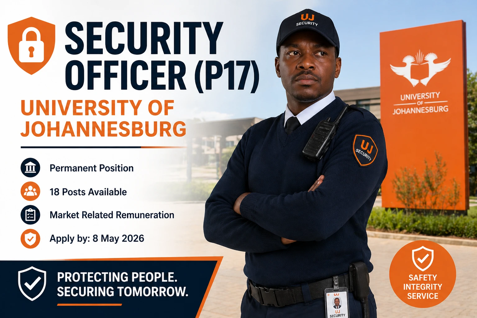 Security Officer (P17) University of Johannesburg