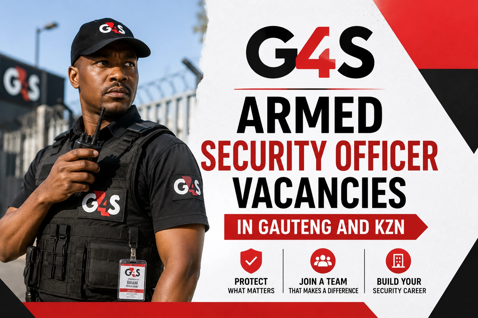G4S Armed Security Officer Vacancies in Gauteng and KZN