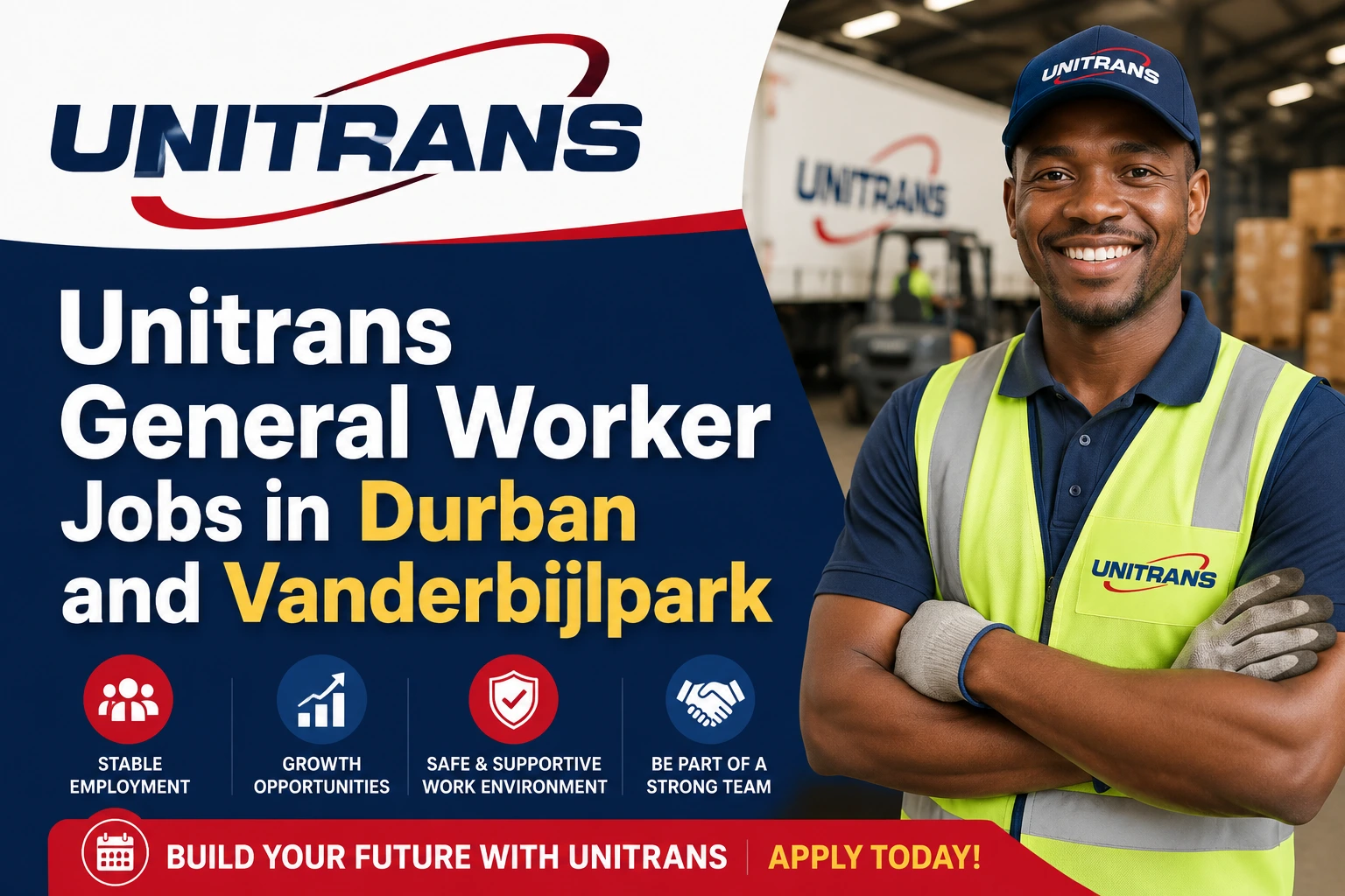 Unitrans General Worker Jobs in Durban and Vanderbijlpark