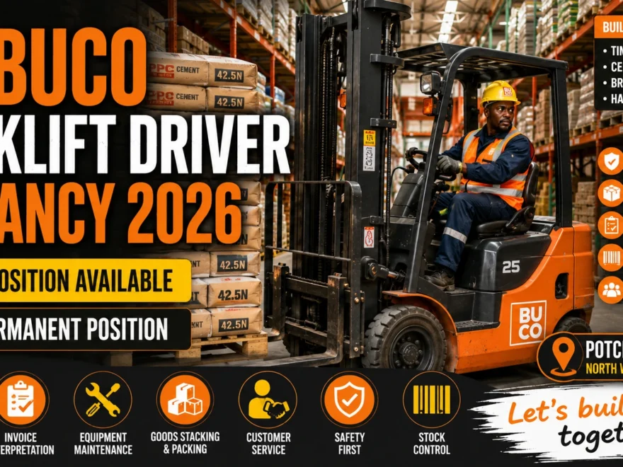 BUCO Forklift Driver Vacancy 2026