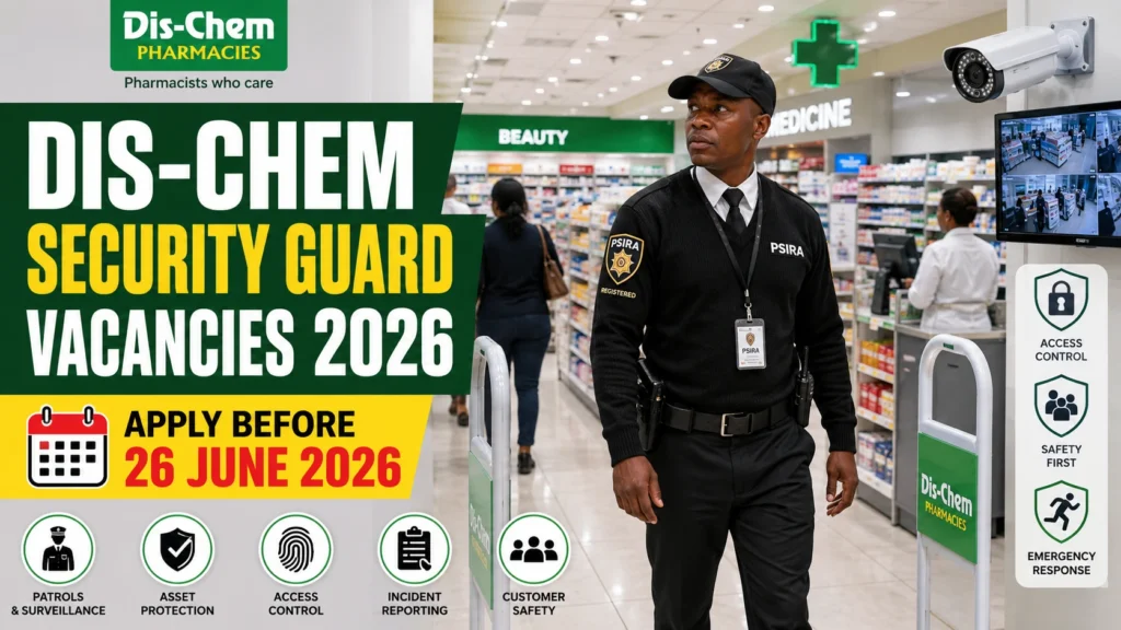 Dis-Chem Security Guard Vacancies 2026