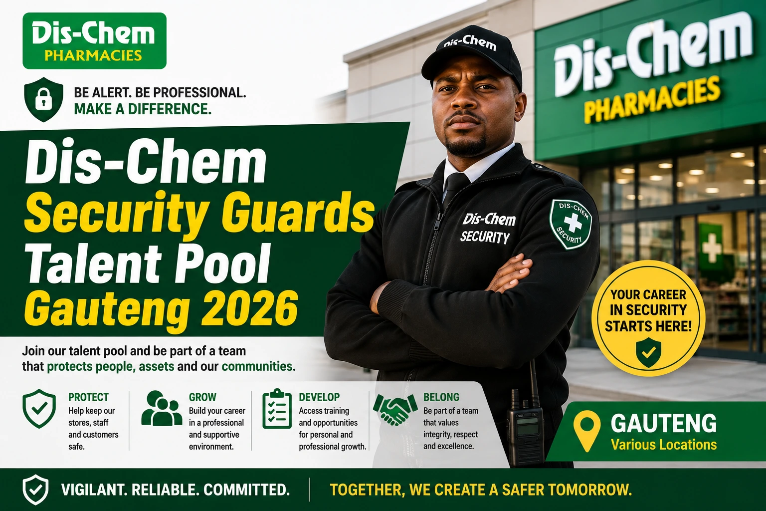 Dis-Chem Security Guards Talent Pool Gauteng 2026