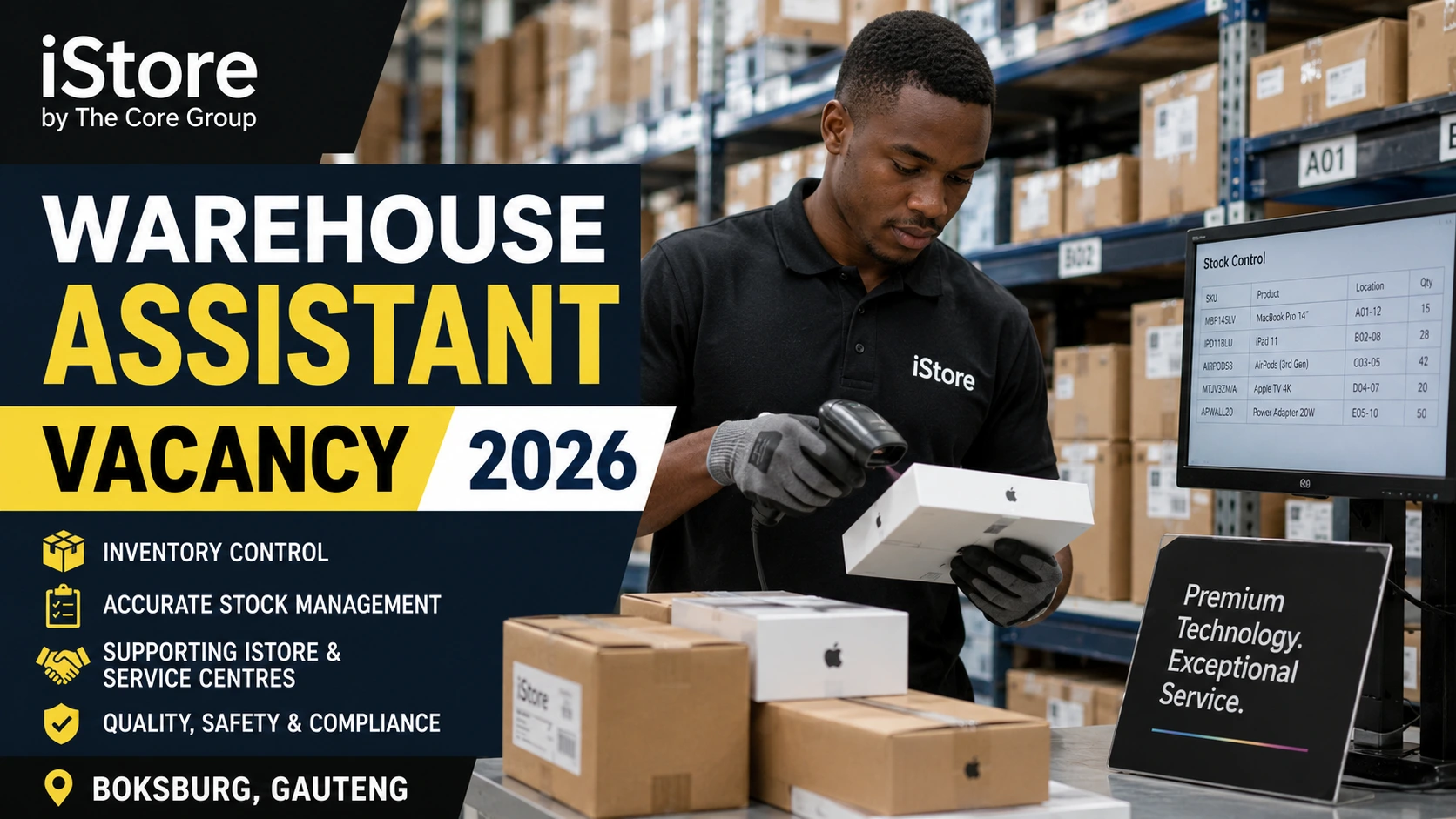 iStore Warehouse Assistant Vacancy