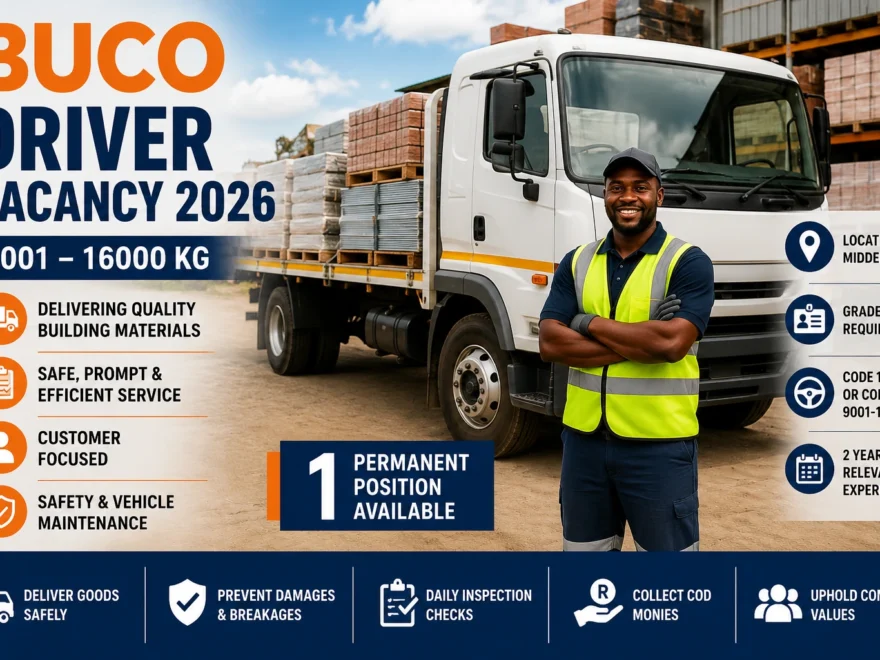 BUCO Drivers 9001–16000 kg Vacancy 2026