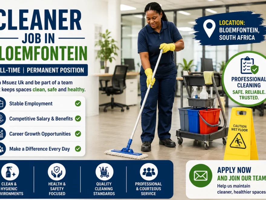 Cleaner Job in Bloemfontein