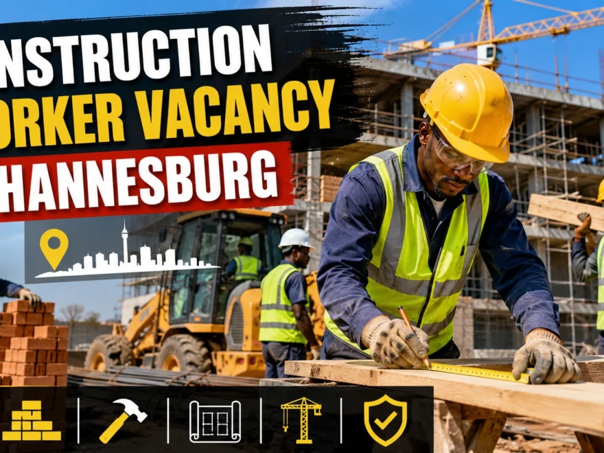 Construction Worker Vacancy in Johannesburg 2026