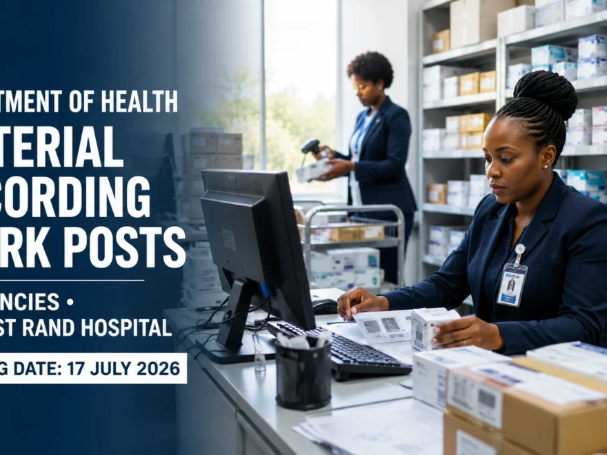 Department of Health Material Recording Clerk