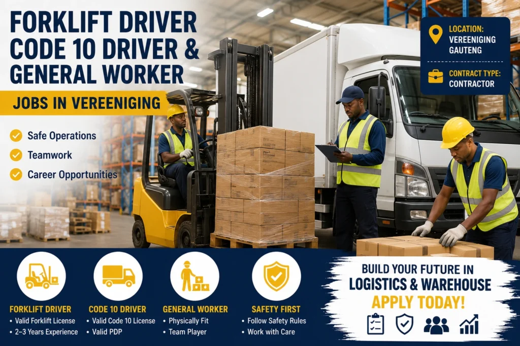 Forklift Driver Code 10 Driver General Worker Jobs