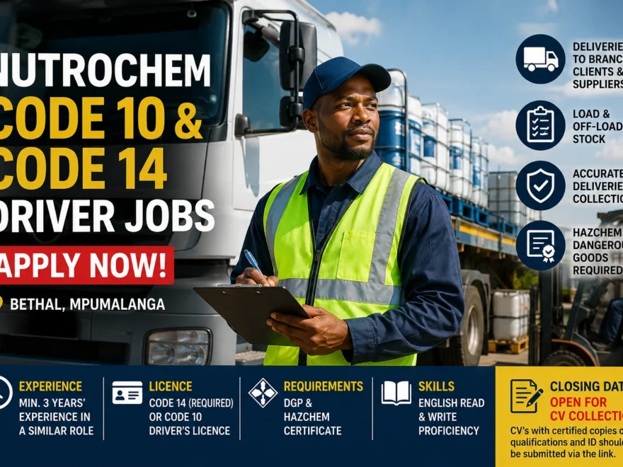NutroChem Code 10 & Code 14 Driver Jobs