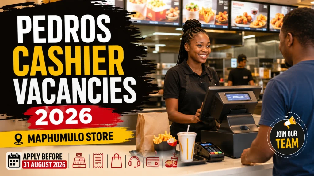 Pedros Cashier Vacancies 2026