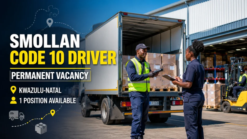 Smollan Code 10 Driver Vacancy