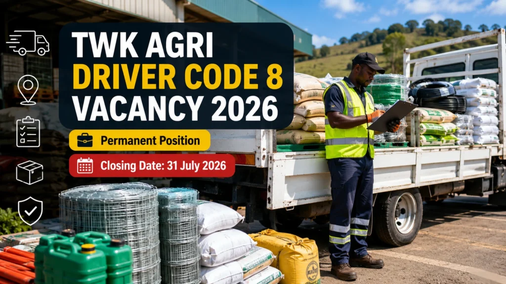 TWK Agri Driver Code 8 Vacancy 2026