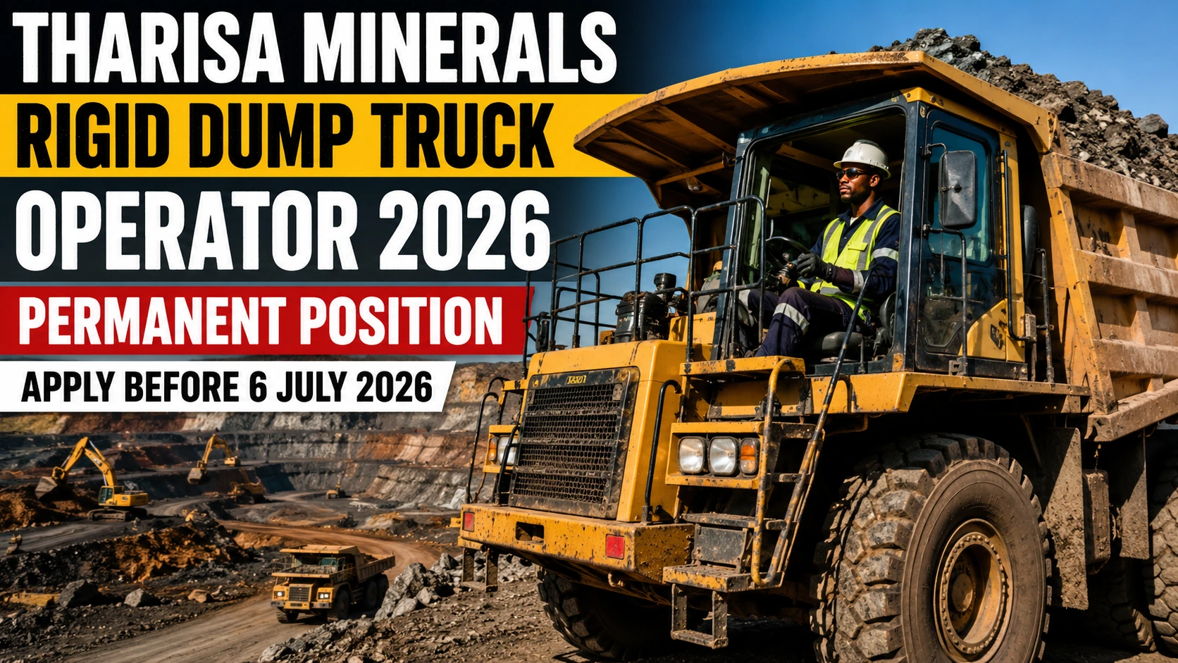 Tharisa Minerals Rigid Dump Truck Operator Vacancy 2026