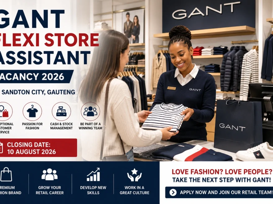 GANT Flexi Store Assistant Vacancy 2026
